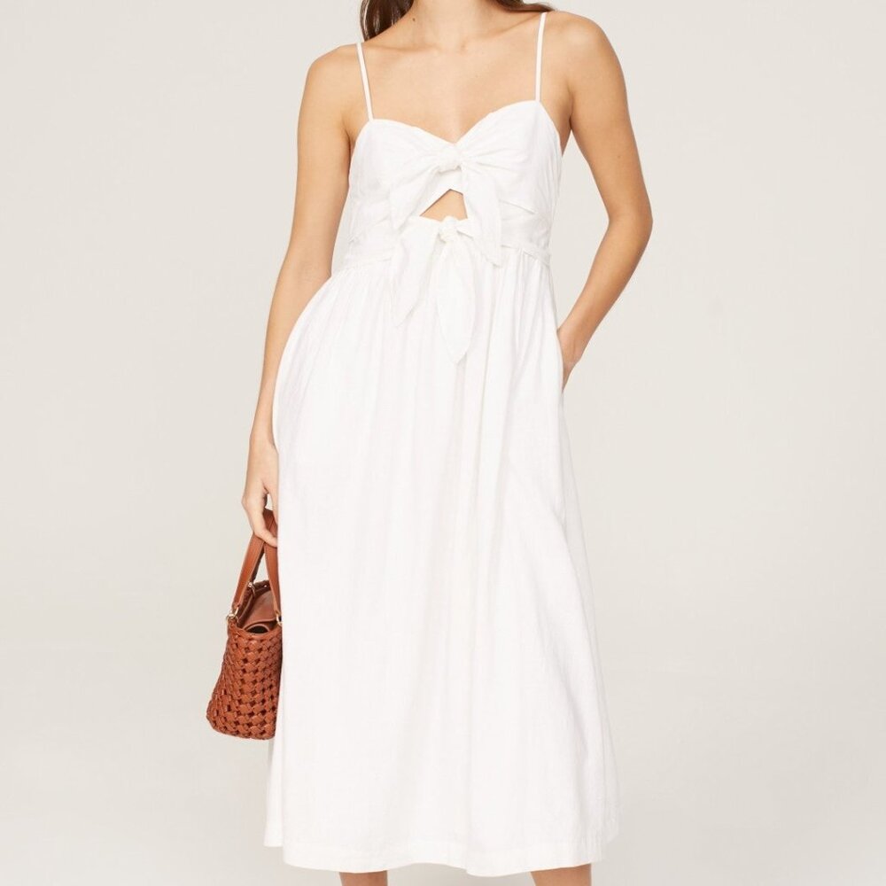 Madewell Tie Front Summer Midi Dress